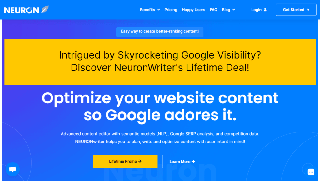 NeuronWriter Lifetime Offer (Best Deal)